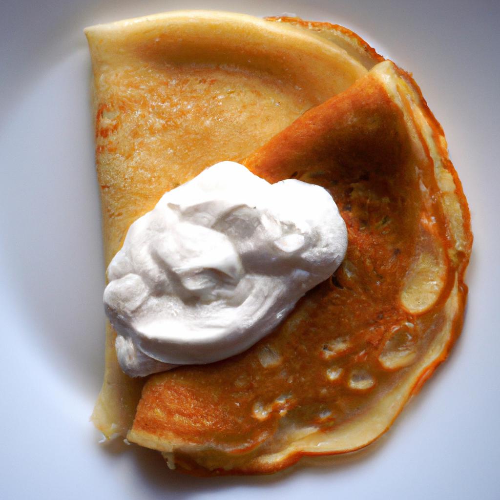 homemade⁣ pancakes‍ with heavy cream