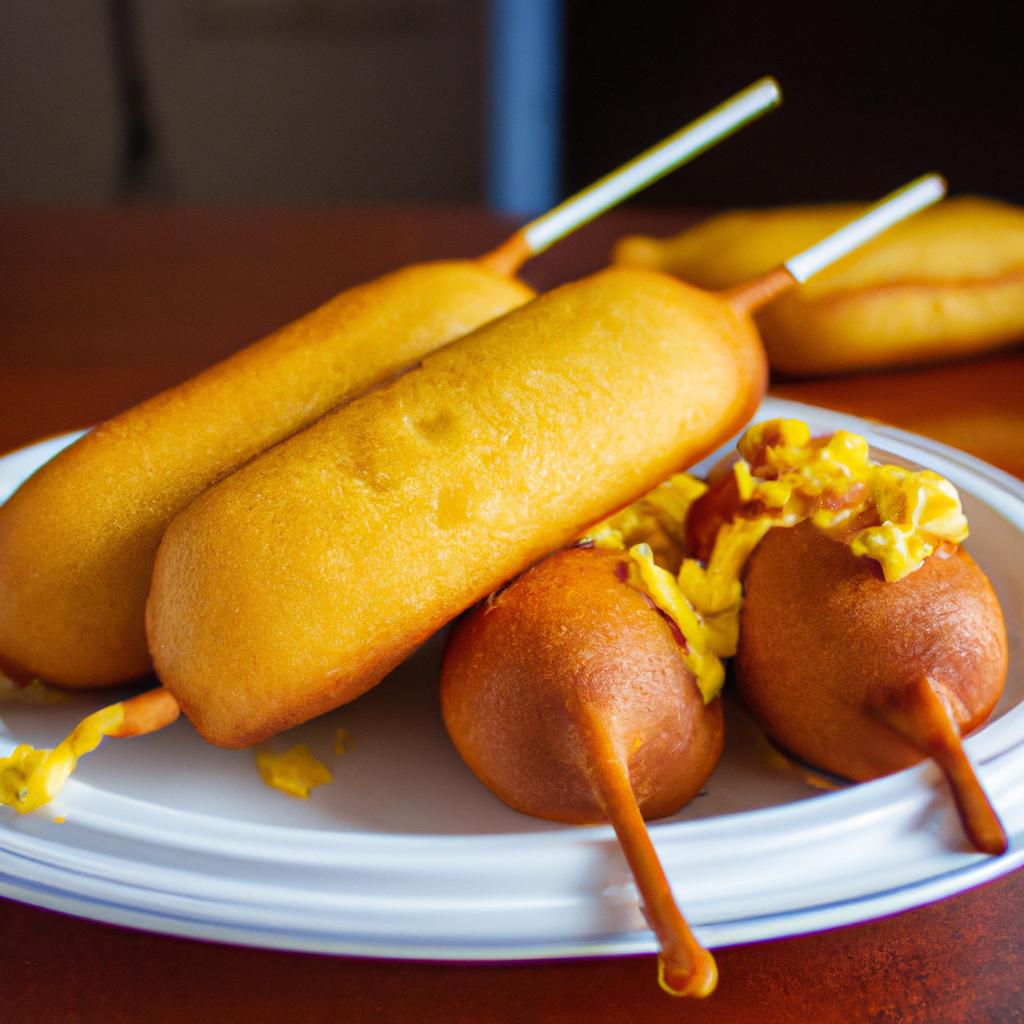 homemade corn dogs with pancake mix