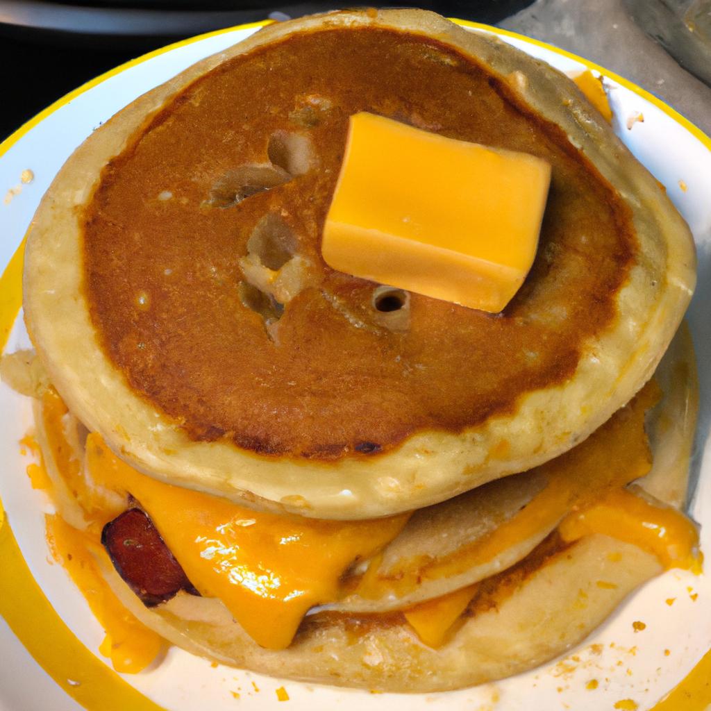 homemade ‍mcgriddle with pancake ⁣mix